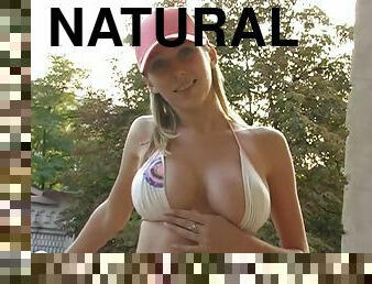 Hottest big natural tits ever in a sexy bikini