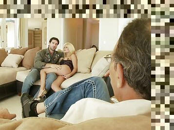 Hardcore cuckold sex scene with blonde hottie Riley Steele