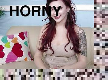 Redhead Amber Ivy is a horny mynx that loves sucking balls