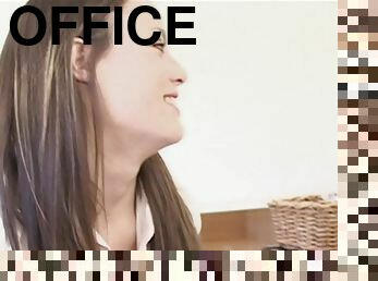 Jassie James gets fucked in her mouth and a pussy in an office
