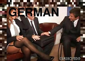 Obedient German Secretaries Pleasing Cocks