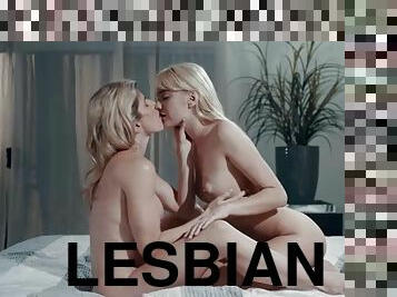 Big tits lesbian MILF wants her teen assistants pussy