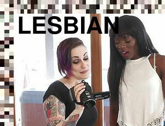 Mind-blowing lesbian action with Ana Foxxx and Rizzo Ford