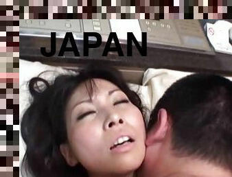 Horny Japanese MILF rides a dick and gets creampied