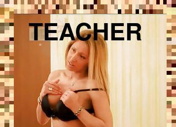 Teacher mom waiting for first taboo anal