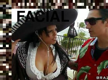 Latina Diamond Kitty Gets Fucked and Facialized on Cinco de Mayo