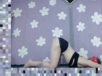 Yoga Workout Beginner Livestream Nip Slip Flashing Latina