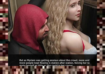 Project Myriam - Hot wife with big tits Horny on the bus - 3d game