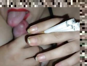 amador, chupanços, mulher-madura, caseiro, casal, fetiche, fumando, realidade, pénis, chupando