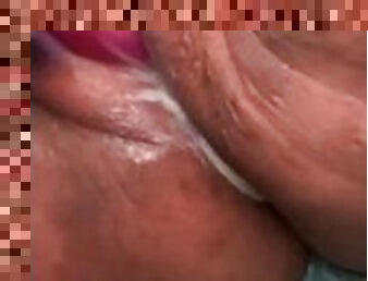 Early morning creamy pussy