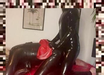 Latex Master Fucks Slave