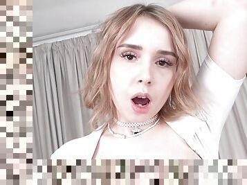3on1 FiRST DP! 18yo Annasteisa Cherry with natural big tits jumps on 3 big cocks for the first time EKS187 - AnalVids