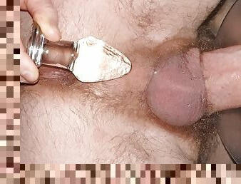 mataina, masturbācija-masturbation, orgasms, amatieris, tūpļa, milzīgs-dzimumloceklis, spēļmanta, beigšanaiekšā, blondīne, drātēšanās