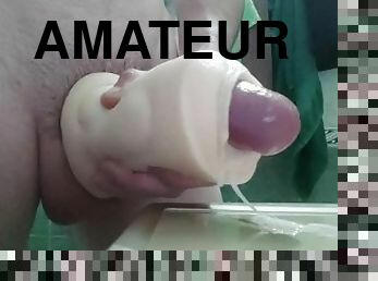 masturbation, russe, amateur, ejaculation-sur-le-corps, énorme-bite, jouet, branlette, pute, sperme, solo