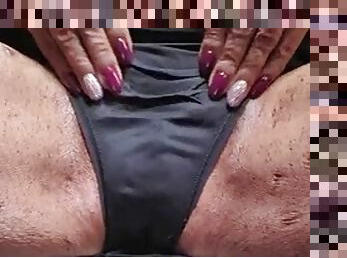 baignade, gros-nichons, masturbation, chatte-pussy, femme, amateur, ébène, granny, black, culotte