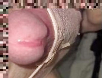 Sissy finally has her first sissygasm ???? lot of cum pours out????