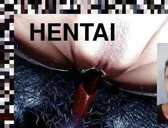 potwór, nastolatki, anime, hentai, dildo, kutas