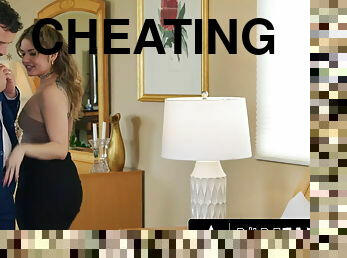 Cheating Wife Vanessa Vega Brings Her Secret Lover in after Blindfolding Inno...