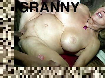 Horny granny first interracial sex