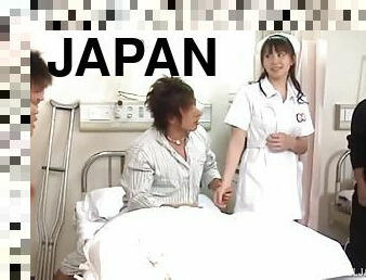 Naughty and horny Japanese nurse boycotts duty and gets gang banged hardcore