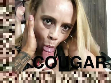 Latina Cougar Seduces Guy With Her Pussy