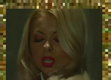 Lea Tyron the gorgeous blonde chick masturbating in prison