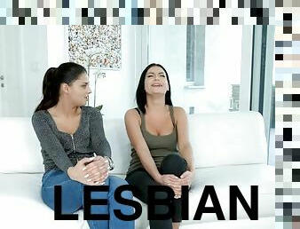 Before sex interview with sexy lesbian pornstars