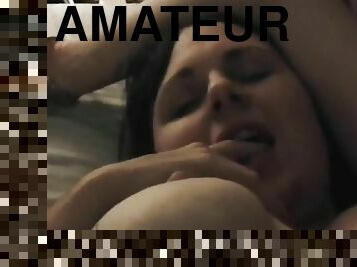 Big tits amateur GF babe licked