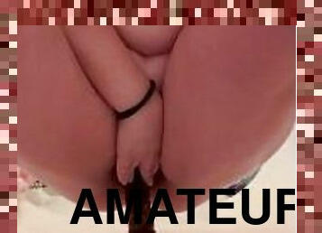 rumpe, bading, store-pupper, onani, gammel, orgasme, pussy, amatør, tenåring, pov