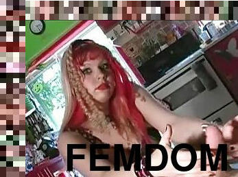 Femdom CBT Handjob