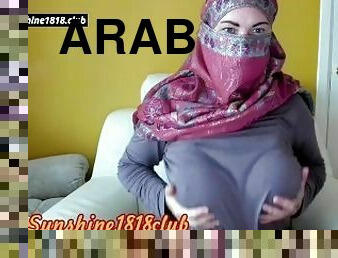Arab muslim in hijab sexy slut on webcam big boobs bbw booty October 23rd
