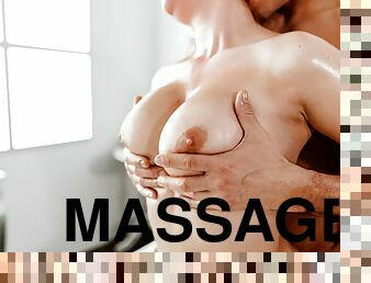 Katarina Rina & Max Dior in Big Tits Redhead Given Oil Massage - SexyHub