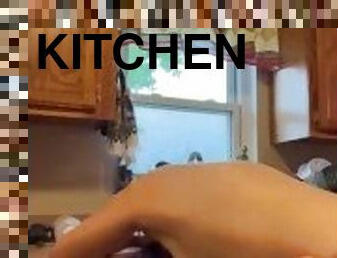 Getting fucked in the kitchen