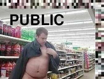 Jerking in public fully naked