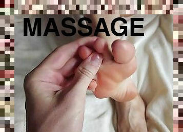 amateur, ejaculation-sur-le-corps, massage, pieds, point-de-vue, ejaculation, douce, fétiche, branlette-avec-les-pieds, orteils