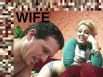 White guy watches at his wife getting fucked by Black dude