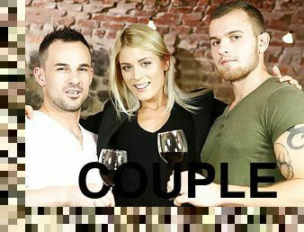 gay, couple, douce, bisexuels