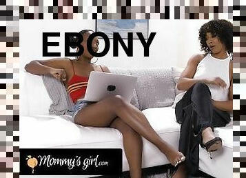 MOMMYSGIRL Stacked Ebony Babe Shows Some Dance Moves To Her Hot Stepmom