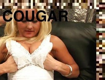 Blonde cougar Natasha Stone gets hammered in MMF threesome