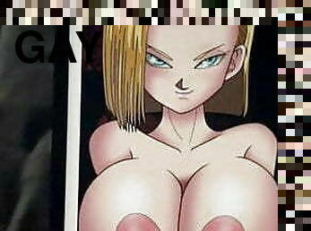 Android 18 (Dragon Ball) Cum Tribute SOP 3