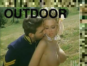 Jenna Jameson blows outdoors and gets her pussy pounded hard