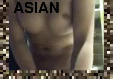 asiatisk, transvestit, spiller, ladyboy, sperm, luder