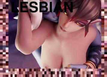 ?MMD R-18 SEX DANCE?HOT TASTY LESBIAN SEX SWEET INTENSE PLEASURE ???? [MMD]