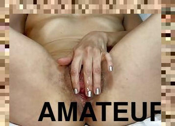 extrême, poilue, énorme, masturbation, chatte-pussy, amateur, mature, milf, hardcore, point-de-vue