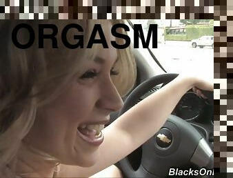 Blonde Has an Intense Orgasm on Some Big Black Cock