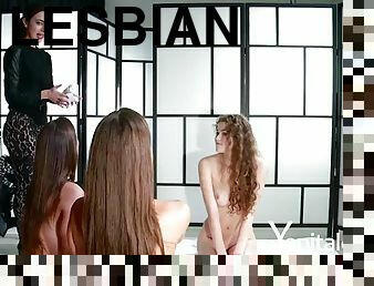 Nubiles in lesbian sex game