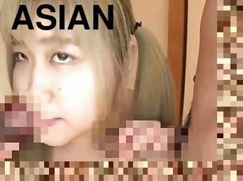 asia, berambut, cumshot-keluarnya-sperma, remaja, jepang, permainan-jari, bertiga, berhubungan-dengan-wajah, berambut-pirang, amerika