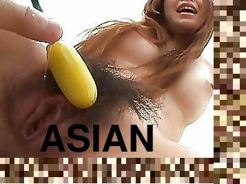 Asian Babe Ai Niimura Let's Guy Finger and Fuck Her Hairy Pussy With Sex Toys