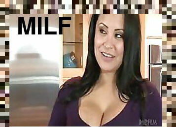 Cumaholic Brunette MILF Sophia Lomeli Sucks and Fucks a Big Teen Cock