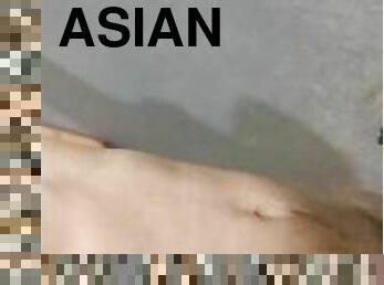 asiatisk, bad, masturbation, kvinnligt-sprut, amatör, cumshot, gigantisk-kuk, tonåring, avrunkning, sprut